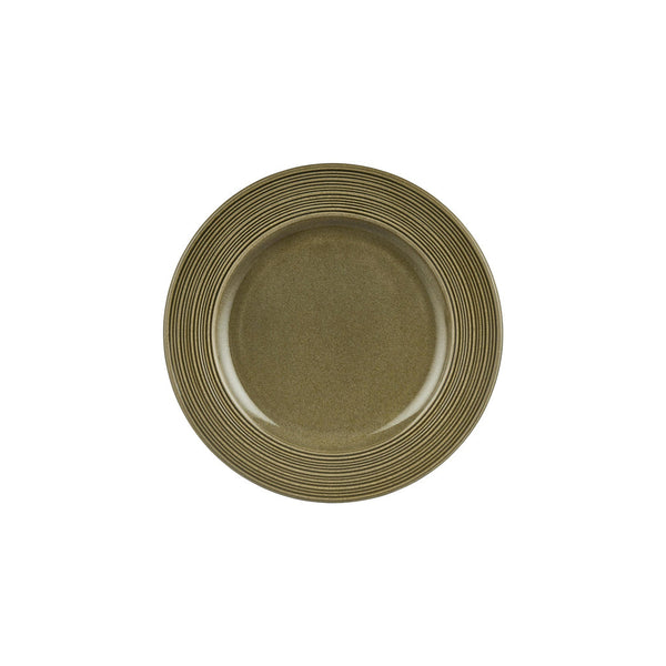 Turgla Helix Bamboo dia.10.75Inch  Round Green Vitrified Plate SKU: T-HLBBGT27DZ-12