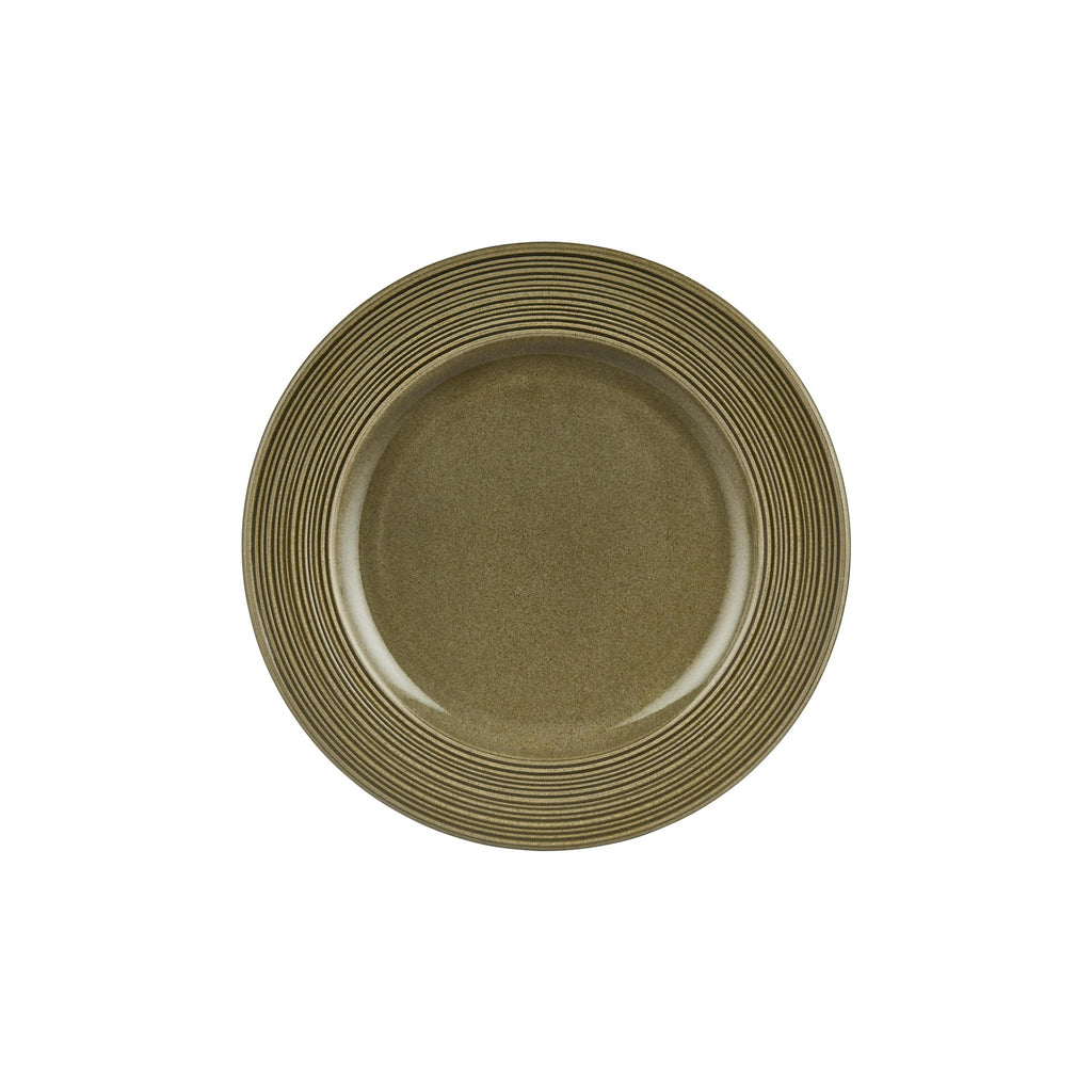 Turgla Helix Bamboo dia.11.75Inch  Round Green Vitrified Plate SKU: T-HLBBGT30DZ-6