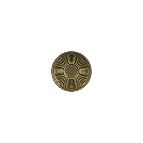Turgla Helix Bamboo dia.5Inch  Round Green Vitrified Saucer SKU: T-HLBBSM01KT-24