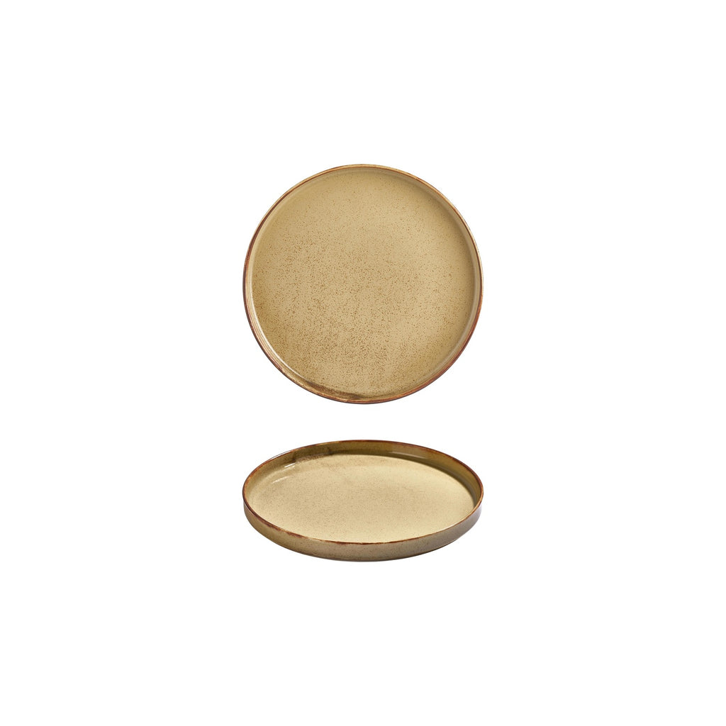 Turgla Helix Dune dia.6.25Inch  Round Orange Vitrified Plate SKU: T-HLDN16RD-6