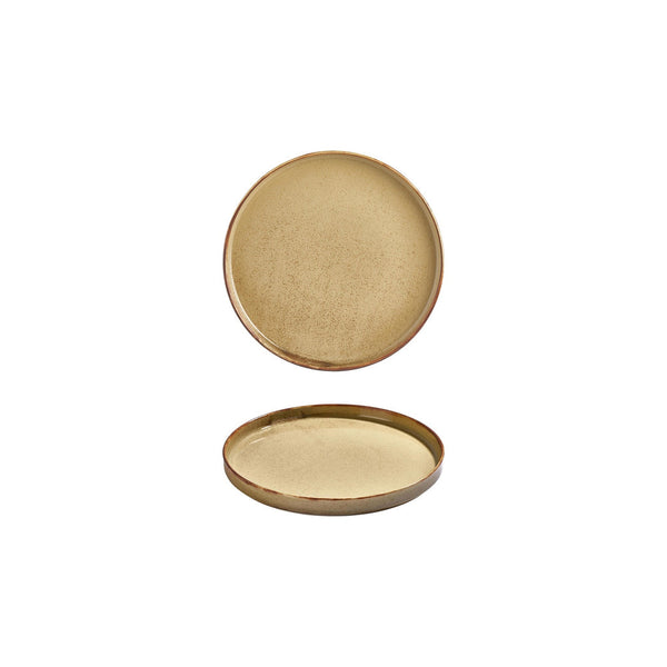 Turgla Helix Dune dia.6.25Inch  Round Orange Vitrified Plate SKU: T-HLDN16RD-6