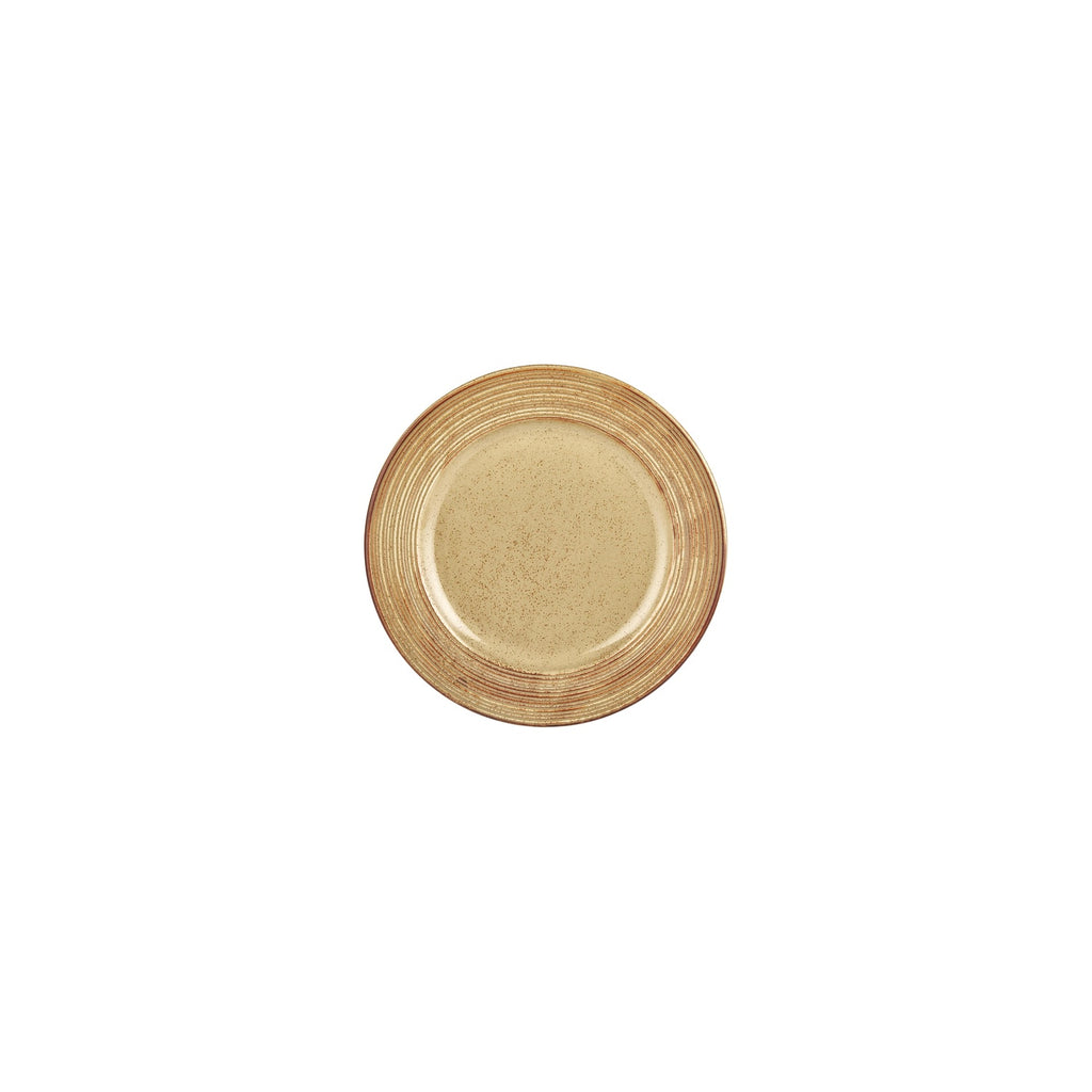 Turgla Helix Dune dia.7Inch  Round Orange Vitrified Plate SKU: T-HLDNGT18DZ-12