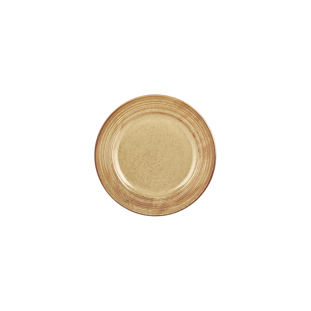 Turgla Helix Dune dia.8.25Inch  Round Orange Vitrified Plate SKU: T-HLDNGT21DZ-12