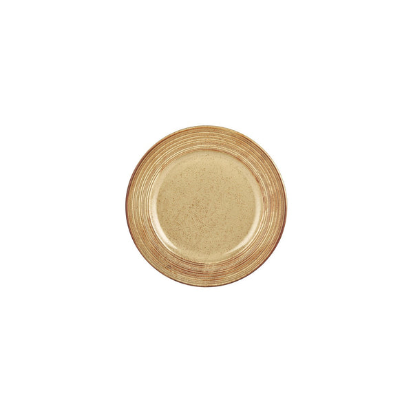 Turgla Helix Dune dia.8.25Inch  Round Orange Vitrified Plate SKU: T-HLDNGT21DZ-12