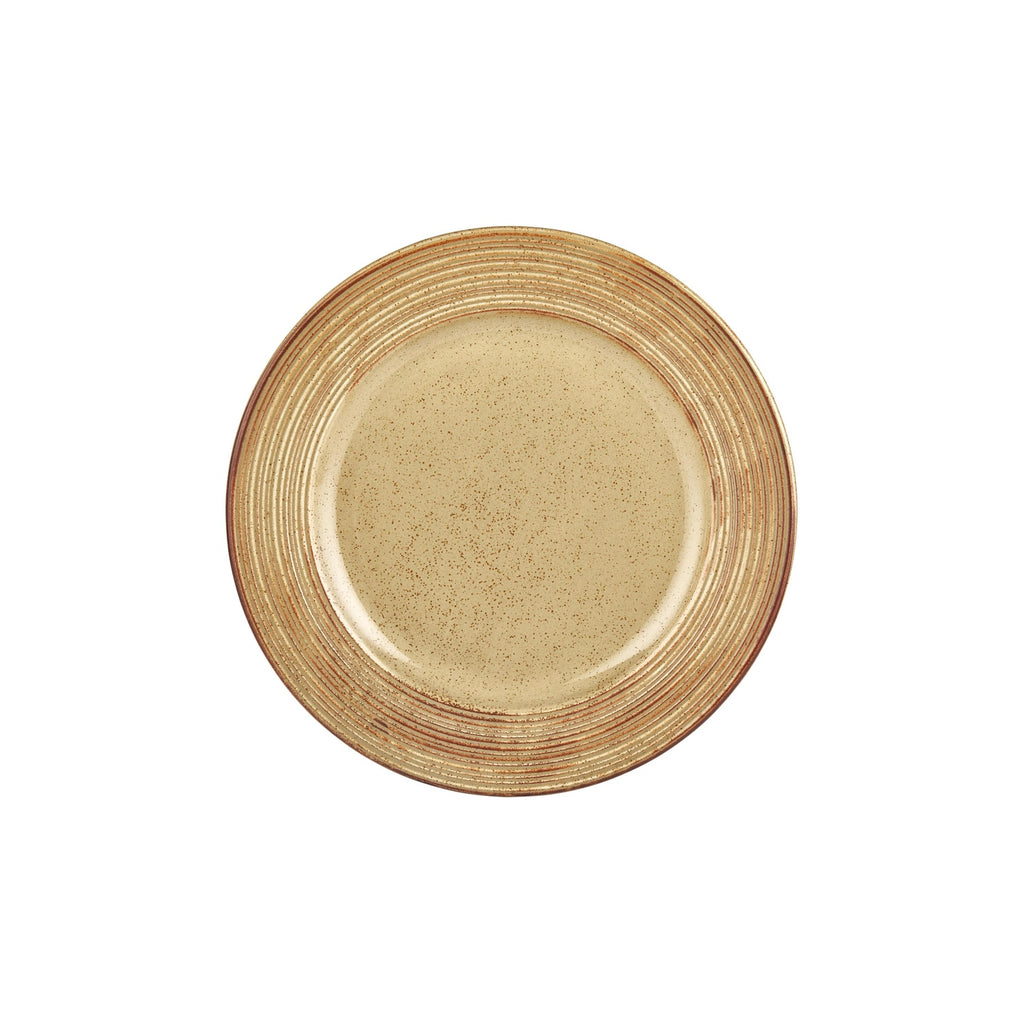 Turgla Helix Dune dia.11.75Inch  Round Orange Vitrified Plate SKU: T-HLDNGT30DZ-6