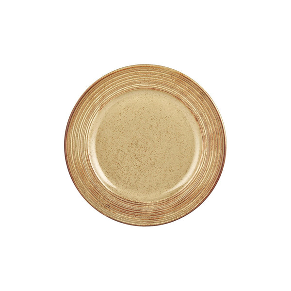 Turgla Helix Dune dia.11.75Inch  Round Orange Vitrified Plate SKU: T-HLDNGT30DZ-6