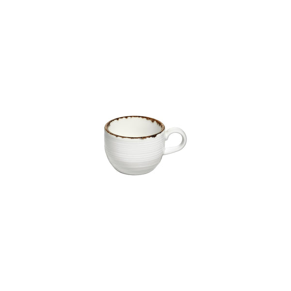 Turgla Helix Gleam dia.3.25Inch  h:2.5Inch  7 oz. Round Brown Vitrified Cup SKU: T-HLGL01CF-12