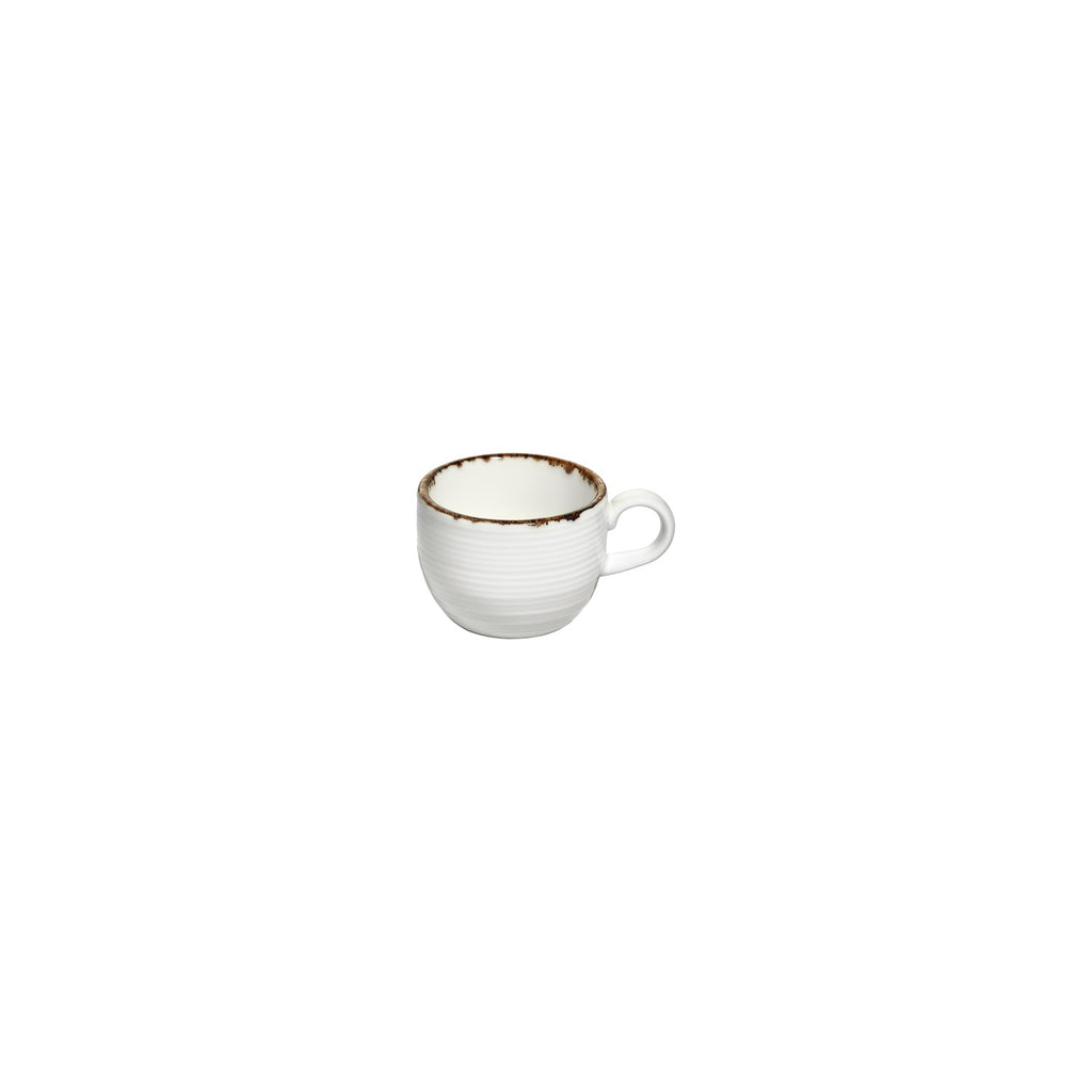 Turgla Helix Gleam dia.2.25Inch  h:0Inch  3 oz. Round Brown Vitrified Espresso Cup SKU: T-HLGL01KF-12