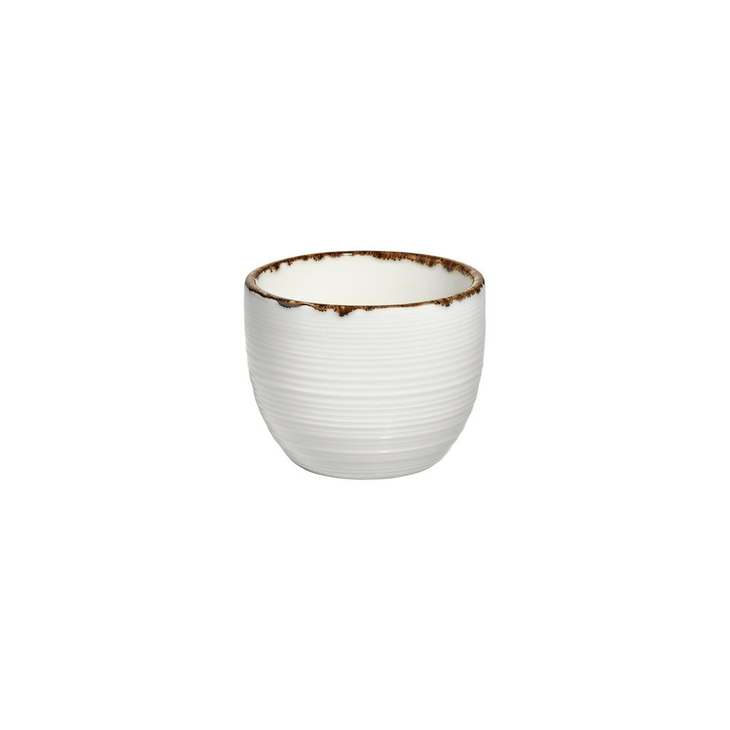 Turgla Helix Gleam dia.3.25Inch  h:2.5Inch  7 oz. Round Brown Vitrified Cup SKU: T-HLGL02CF-12