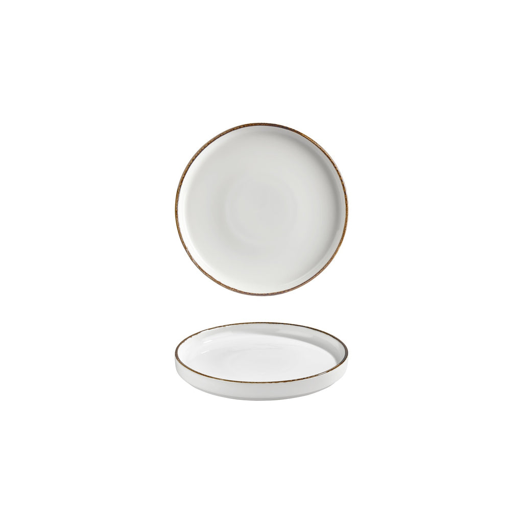 Turgla Helix Gleam dia.6.25Inch  Round Brown Vitrified Plate SKU: T-HLGL16RD-6