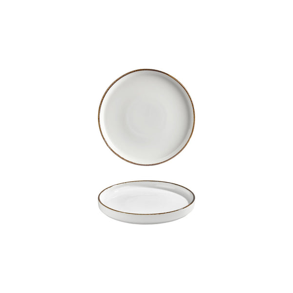 Turgla Helix Gleam dia.6.25Inch  Round Brown Vitrified Plate SKU: T-HLGL16RD-6