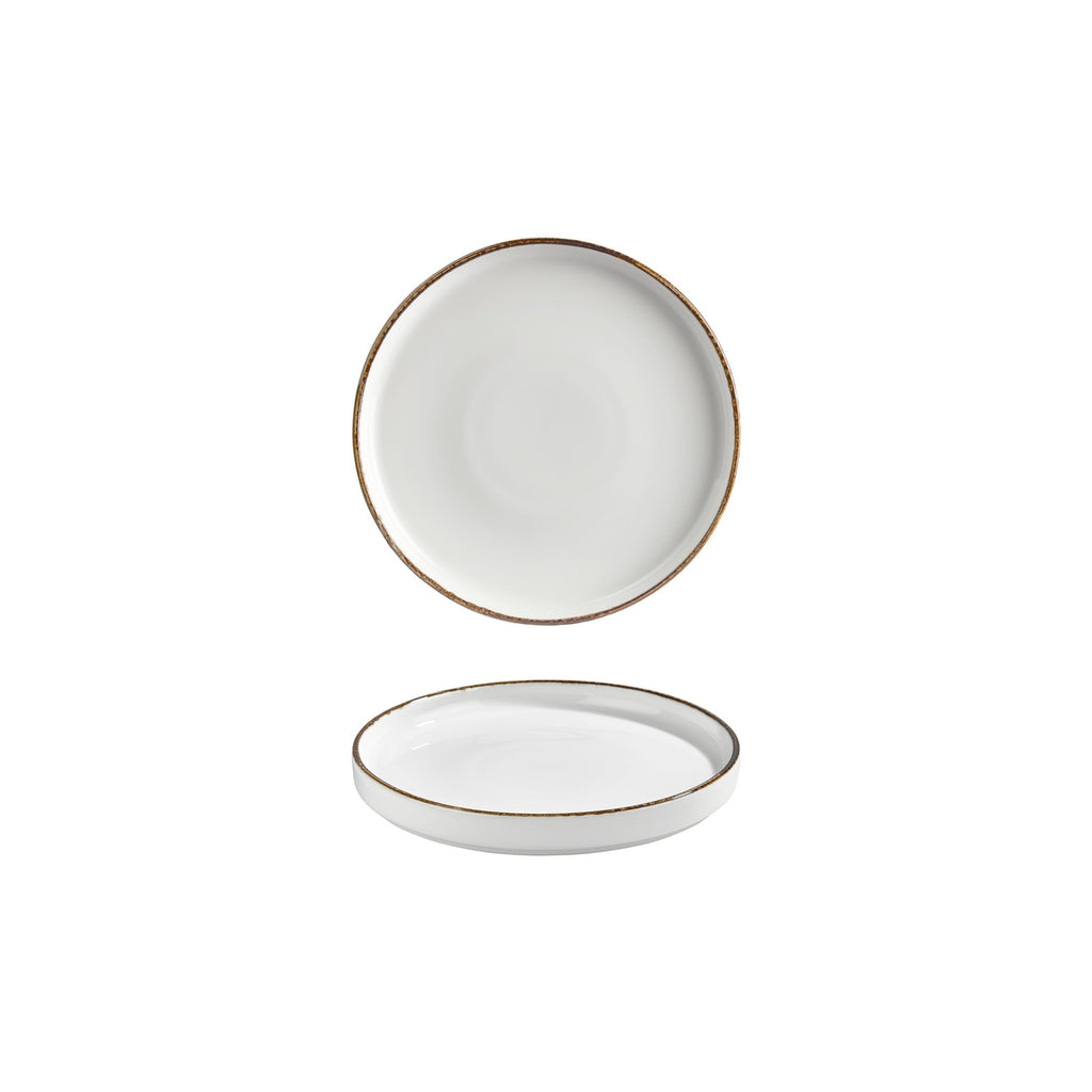 Turgla Helix Gleam dia.7.5Inch  Round Brown Vitrified Plate SKU: T-HLGL19RD-6