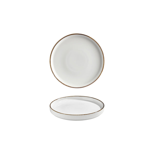 Turgla Helix Gleam dia.7.5Inch  Round Brown Vitrified Plate SKU: T-HLGL19RD-6