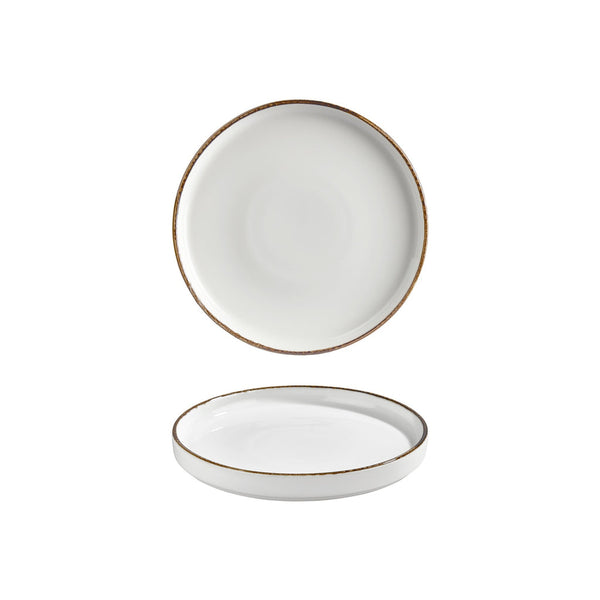 Turgla Helix Gleam dia.9Inch  Round Brown Vitrified Plate SKU: T-HLGL23RD-6