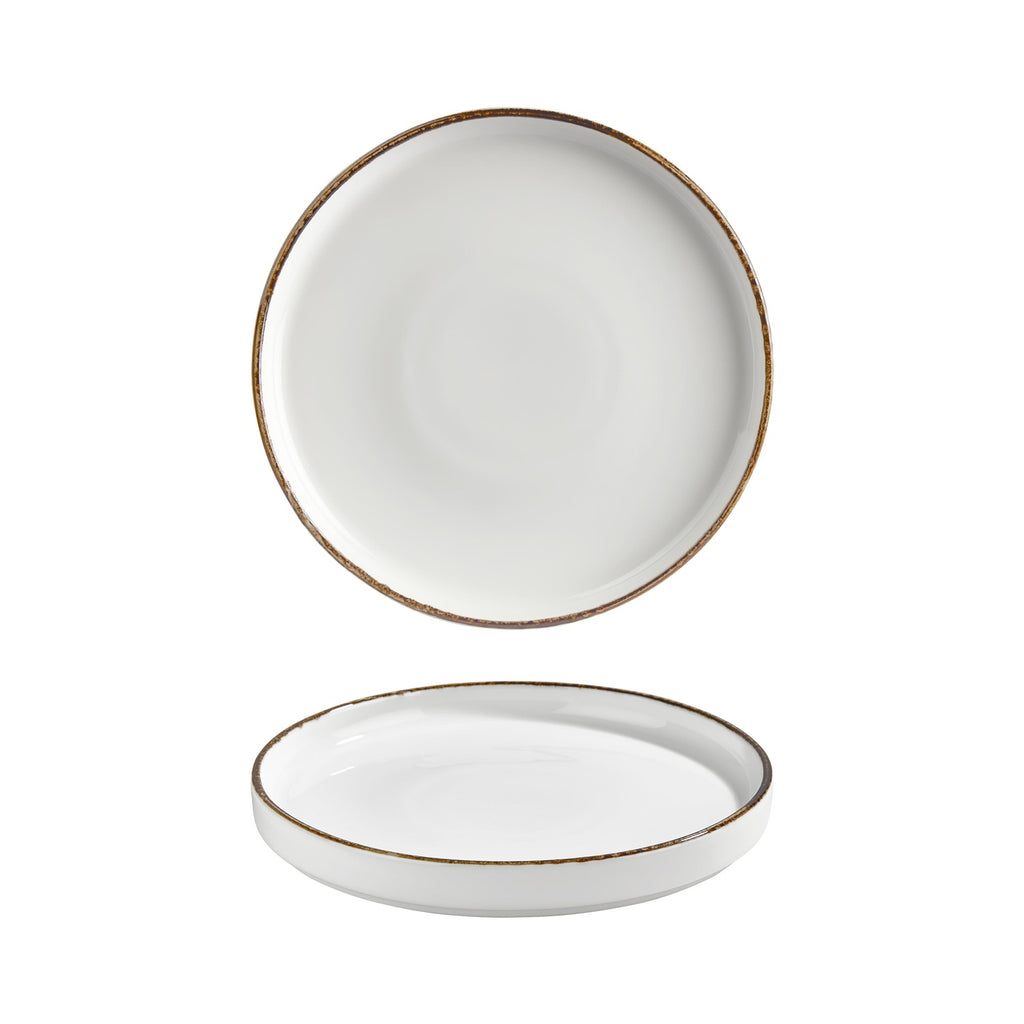 Turgla Helix Gleam dia.10.75Inch  Round Brown Vitrified Plate SKU: T-HLGL27RD-6
