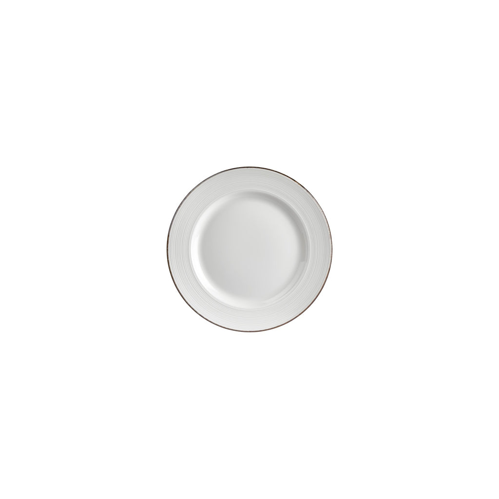 Turgla Helix Gleam dia.7Inch  Round Brown Vitrified Plate SKU: T-HLGLGT18DZ-12