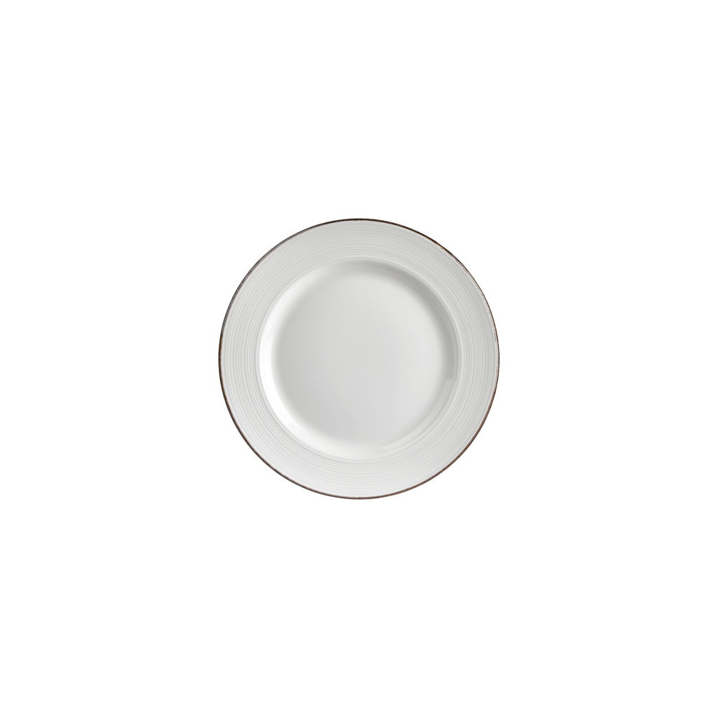 Turgla Helix Gleam dia.8.25Inch  Round Brown Vitrified Plate SKU: T-HLGLGT21DZ-12