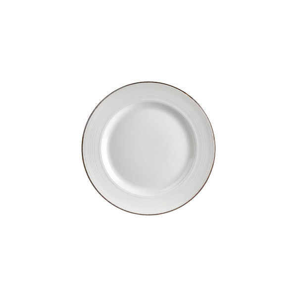 Turgla Helix Gleam dia.9.5Inch  Round Brown Vitrified Plate SKU: T-HLGLGT24DZ-12