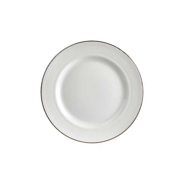 Turgla Helix Gleam dia.11.75Inch  Round Brown Vitrified Plate SKU: T-HLGLGT30DZ-6