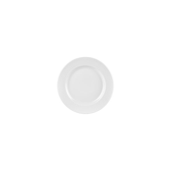 Turgla Helix White dia.7Inch  Round Warm White Vitrified Plate SKU: T-HLGT18DZ-12