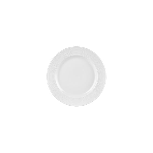 Turgla Helix White dia.8.25Inch  Round Warm White Vitrified Plate SKU: T-HLGT21DZ-12