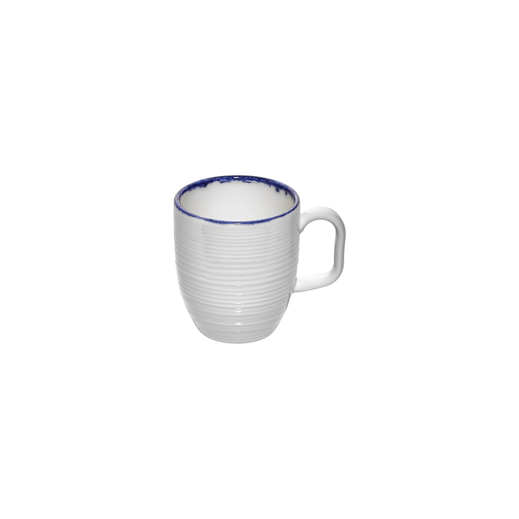 Turgla Helix Navy Blue dia.3.25Inch  h:4Inch  11 oz. Round Blue Vitrified Mug SKU: T-HLNBL01MUG-6