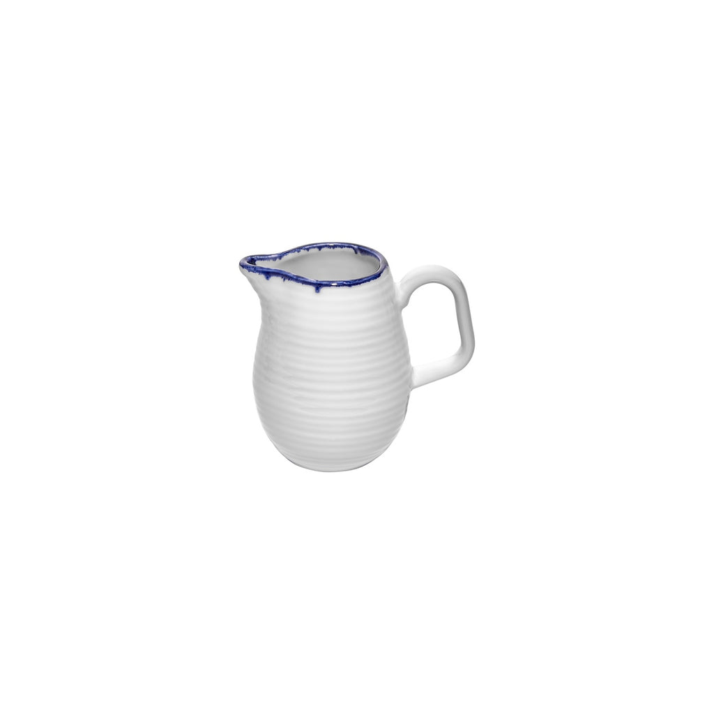 Turgla Helix Navy Blue dia.4.25Inch  h:4Inch  10 oz. Round Blue Vitrified Sauce Boat SKU: T-HLNBL01SO-6