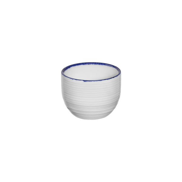 Turgla Helix Navy Blue dia.3.25Inch  h:2.5Inch  7 oz. Round Blue Vitrified Cup SKU: T-HLNBL02CF-12