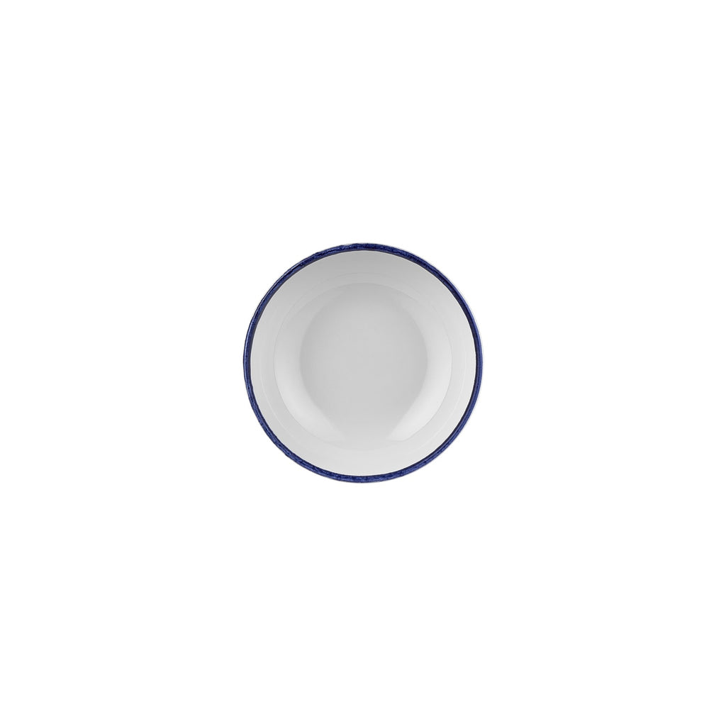 Turgla Helix Navy Blue dia.6.25Inch  h:2.5Inch  25 oz. Round Blue Vitrified Bowl SKU: T-HLNBL16KS-12