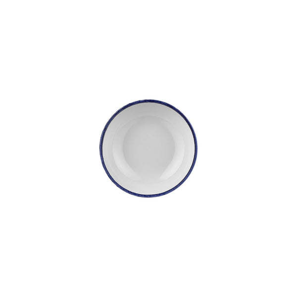 Turgla Helix Navy Blue dia.6.25Inch  h:2.5Inch  25 oz. Round Blue Vitrified Bowl SKU: T-HLNBL16KS-12