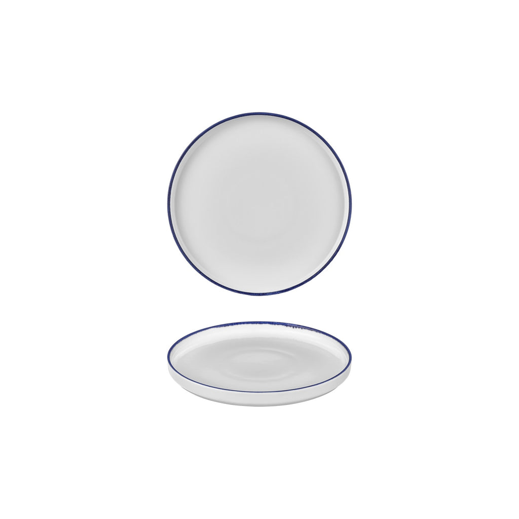 Turgla Helix Navy Blue dia.7.5Inch  Round Blue Vitrified Plate SKU: T-HLNBL19RD-6