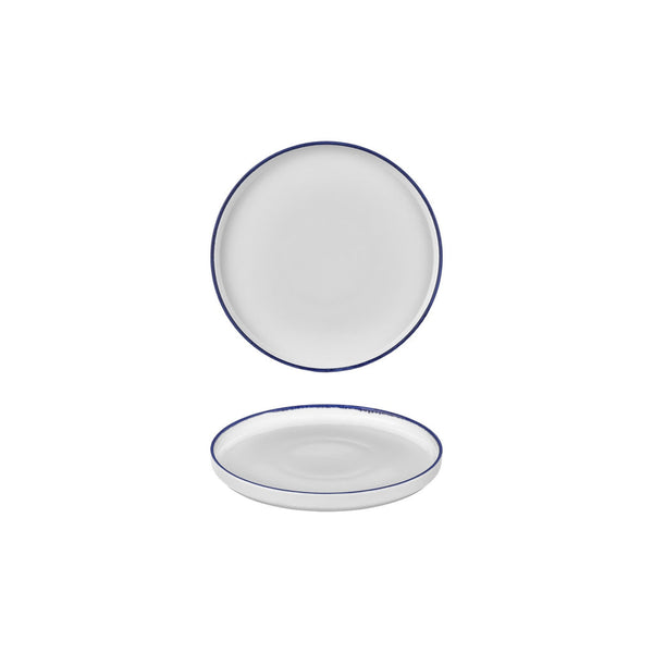 Turgla Helix Navy Blue dia.7.5Inch  Round Blue Vitrified Plate SKU: T-HLNBL19RD-6