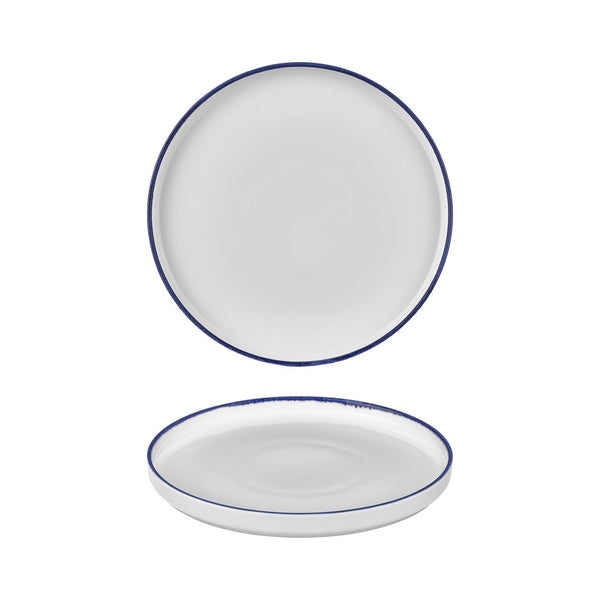 Turgla Helix Navy Blue dia.10.75Inch  Round Blue Vitrified Plate SKU: T-HLNBL27RD-6