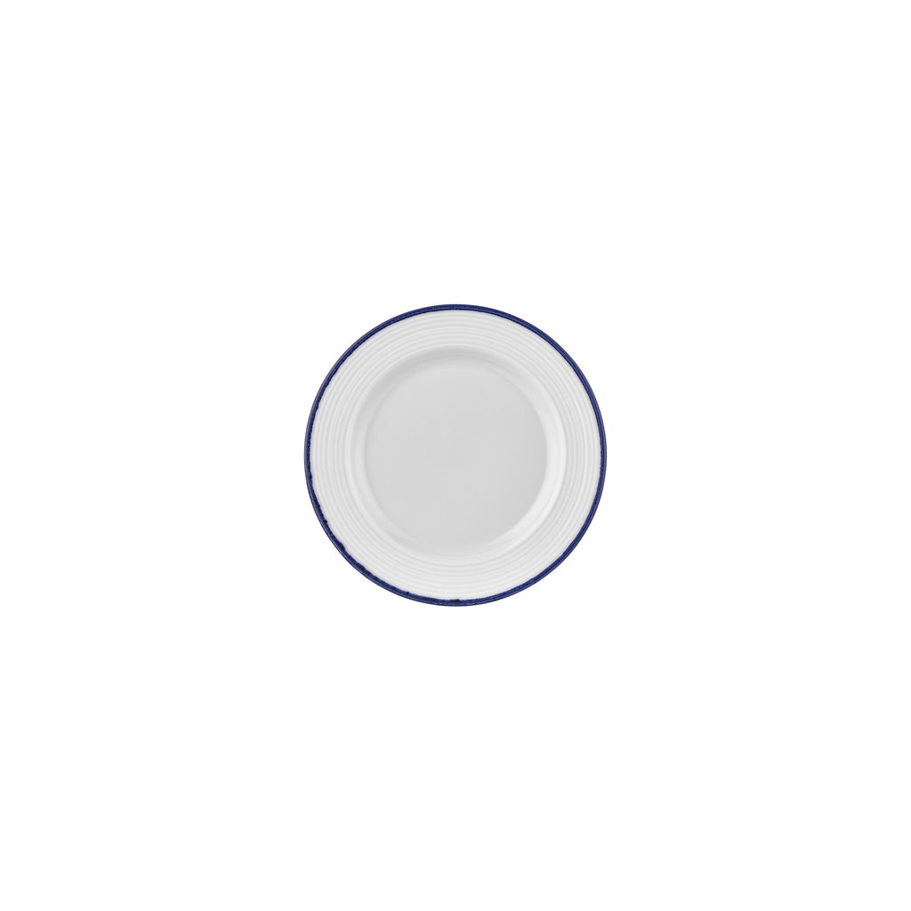 Turgla Helix Navy Blue dia.7Inch  Round Blue Vitrified Plate SKU: T-HLNBLGT18DZ-12