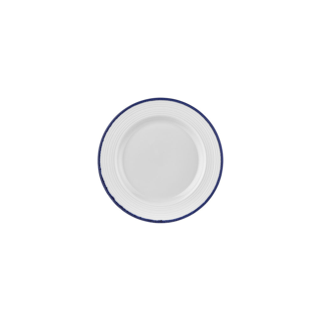 Turgla Helix Navy Blue dia.8.25Inch  Round Blue Vitrified Plate SKU: T-HLNBLGT21DZ-12