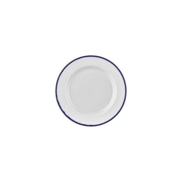 Turgla Helix Navy Blue dia.8.25Inch  Round Blue Vitrified Plate SKU: T-HLNBLGT21DZ-12