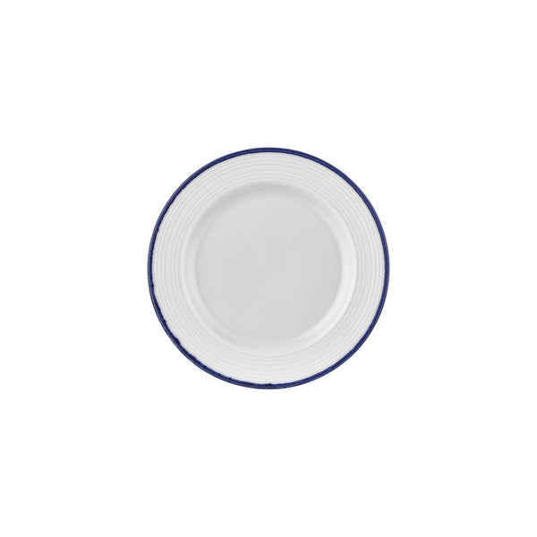 Turgla Helix Navy Blue dia.9.5Inch  Round Blue Vitrified Plate SKU: T-HLNBLGT24DZ-12