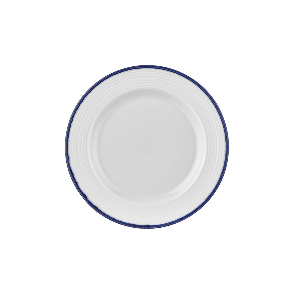 Turgla Helix Navy Blue dia.11.75Inch  Round Blue Vitrified Plate SKU: T-HLNBLGT30DZ-6