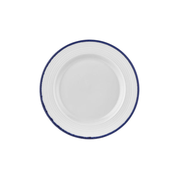 Turgla Helix Navy Blue dia.11.75Inch  Round Blue Vitrified Plate SKU: T-HLNBLGT30DZ-6