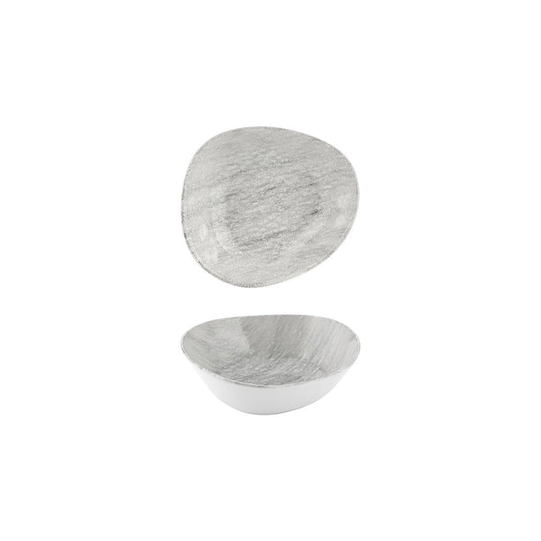 Turgla Island Ombra 4Inch  x 3.5Inch  x h:0Inch  3 oz. Organic Gray Vitrified Bowl SKU: T-ISMB10KS-24