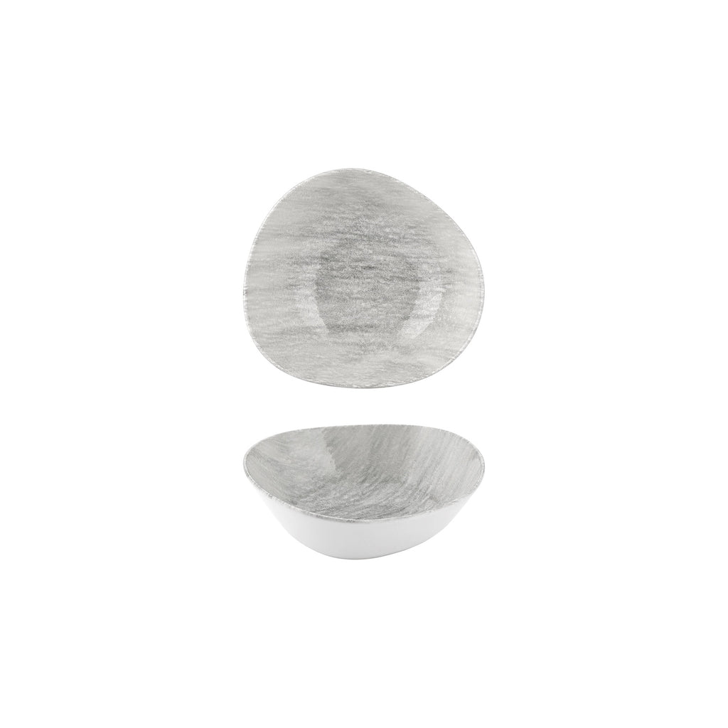 Turgla Island Ombra 7Inch  x 6.25Inch  x h:0Inch  22 oz. Organic Gray Vitrified Bowl SKU: T-ISMB18KS-12
