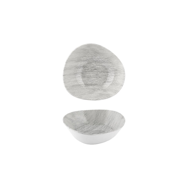 Turgla Island Ombra 7Inch  x 6.25Inch  x h:0Inch  22 oz. Organic Gray Vitrified Bowl SKU: T-ISMB18KS-12