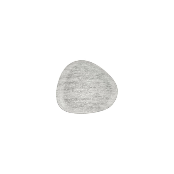 Turgla Island Ombra 7.5Inch  x 6.5Inch  Organic Gray Vitrified Plate SKU: T-ISMB19DZ-12