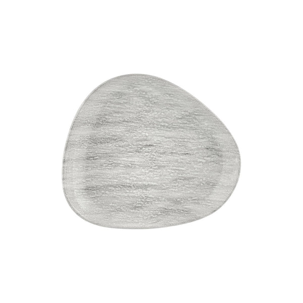 Turgla Island Ombra 12.5Inch  x 10.75Inch  Organic Gray Vitrified Plate SKU: T-ISMB32DZ-6
