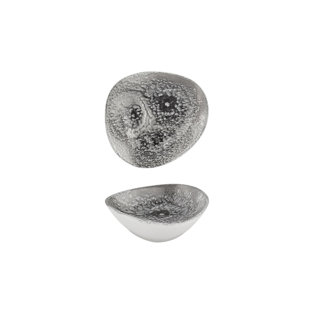 Turgla Island Onix 4Inch  x 3.5Inch  x h:0Inch  3 oz. Organic Gray Vitrified Bowl SKU: T-ISON10KS-24