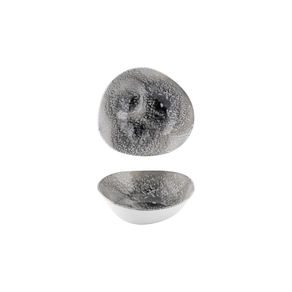 Turgla Island Onix 7Inch  x 6.25Inch  x h:0Inch  22 oz. Organic Gray Vitrified Bowl SKU: T-ISON18KS-12