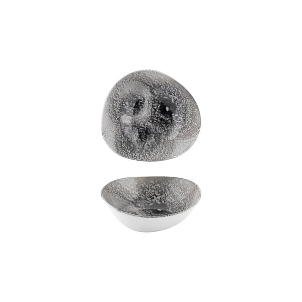 Turgla Island Onix 7Inch  x 6.25Inch  x h:0Inch  22 oz. Organic Gray Vitrified Bowl SKU: T-ISON18KS-12