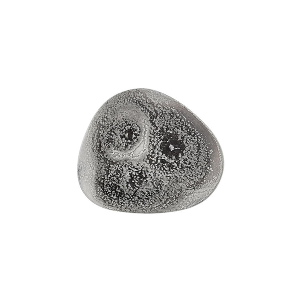 Turgla Island Onix 10.25Inch  x 8.75Inch  Organic Gray Vitrified Plate SKU: T-ISON26DZ-12