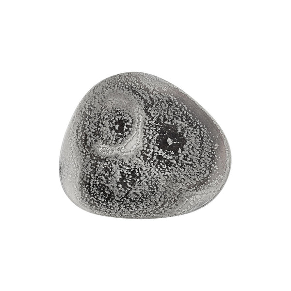 Turgla Island Onix 12.5Inch  x 10.75Inch  Organic Gray Vitrified Plate SKU: T-ISON32DZ-6