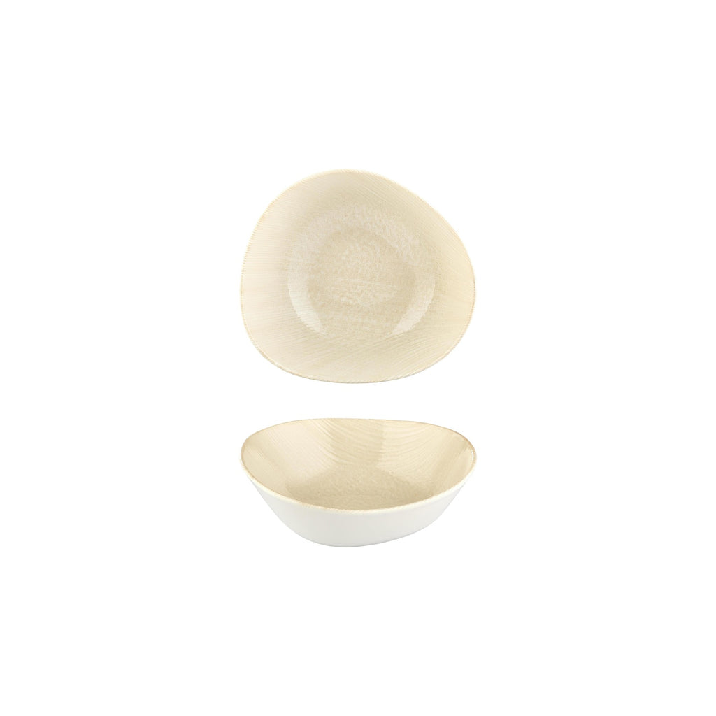 Turgla Island Velho 7Inch  x 6.25Inch  x h:0Inch  22 oz. Organic Beige Vitrified Bowl SKU: T-ISVH18KS-12